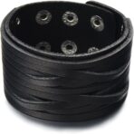 دستبند چرمی ساده