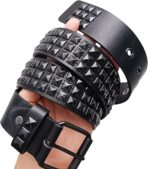 کمربند پانک مشکی مدل HEALEEP