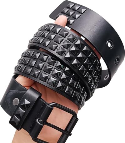 کمربند پانک مشکی مدل HEALEEP