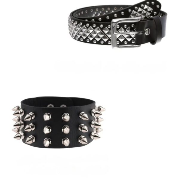 ست کمربند و دستبند راک استار