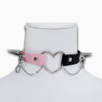 چوکر 2 رنگ اسپایکی طرح قلب