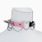 چوکر 2 رنگ اسپایکی طرح قلب